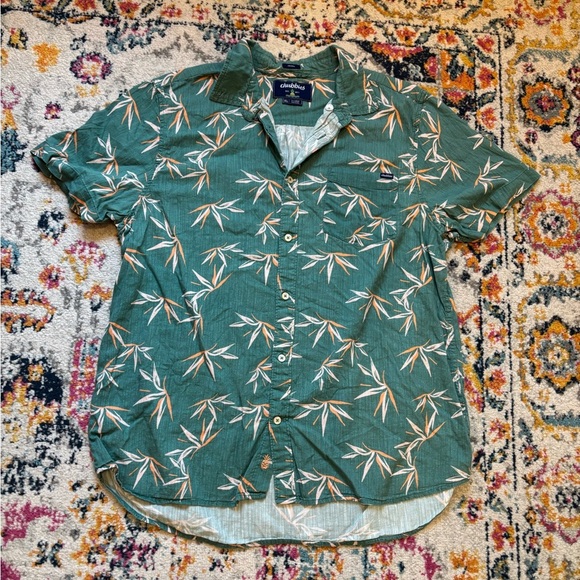 Chubbies Green and Orange Tropical Print Shirt - Picture 2 of 6